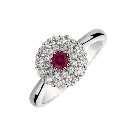Prsten s rubínem a diamanty Increase of Luxury