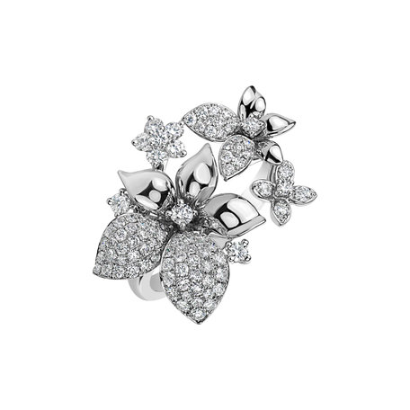 Prsten s diamanty Floral Enigma