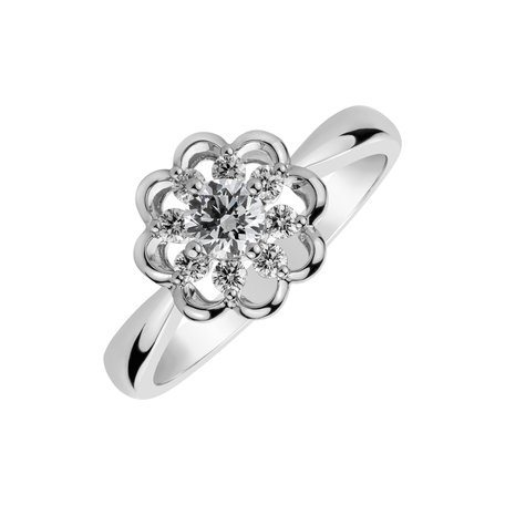 Prsten s diamanty Floral Dance