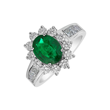 Prsten se smaragdem a diamanty Versailles Eminence