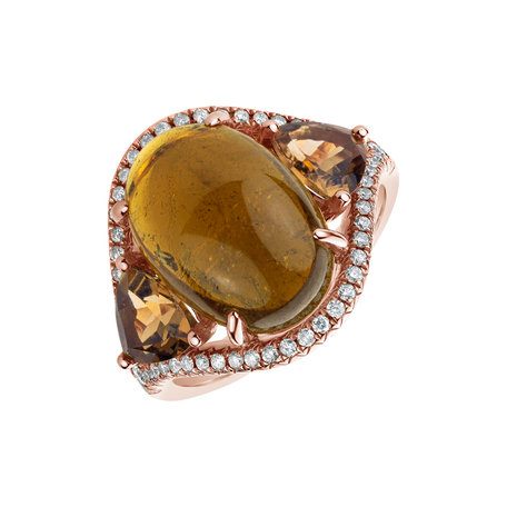 Prsten s turmalíny a diamanty Arabic Glamour