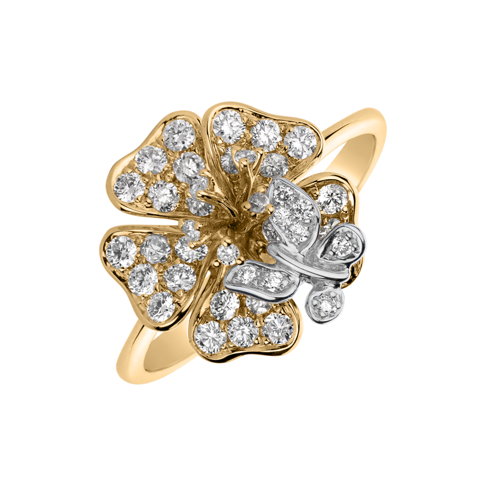 Prsten s diamanty Brilliant Flower