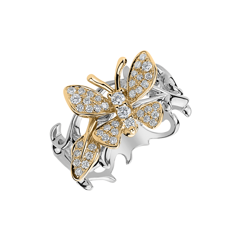 Prsten s diamanty Lush Butterfly
