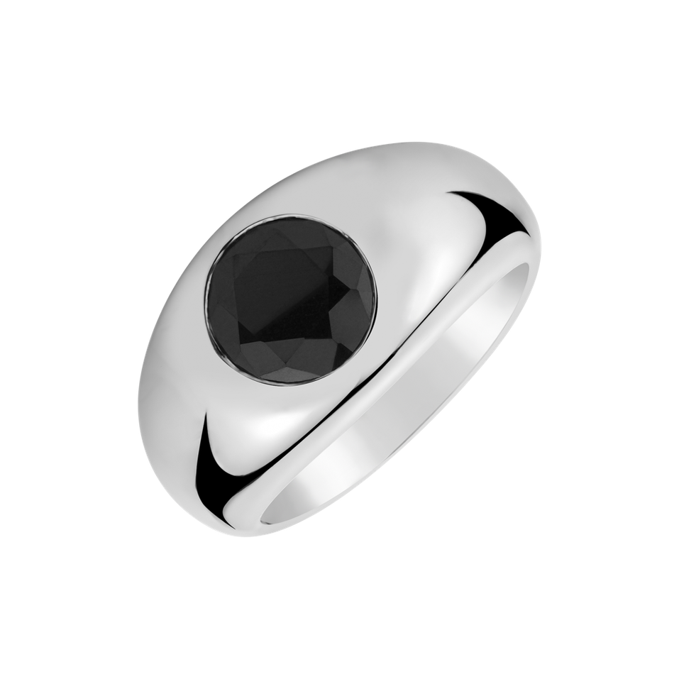 Prsten s černým diamantem Bold & Sparkle