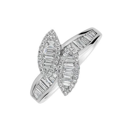 Prsten s diamanty Glossy Wings