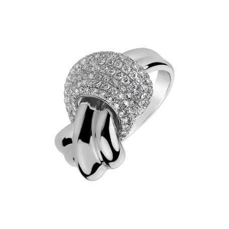 Prsten s diamanty Exlusive Knot