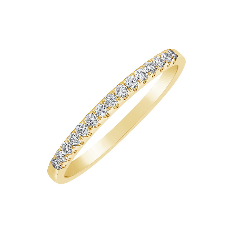 Prsten s diamanty Crescentia