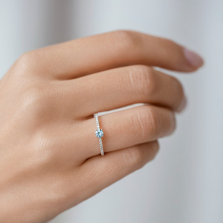 Prsten s tanzanitem a diamanty Gem Simplicity