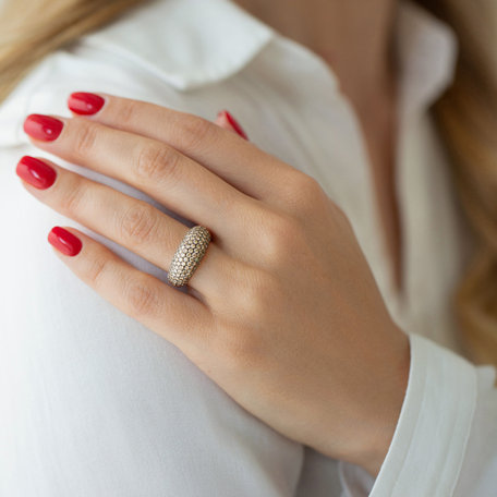 Prsten s hnědými diamanty Reese