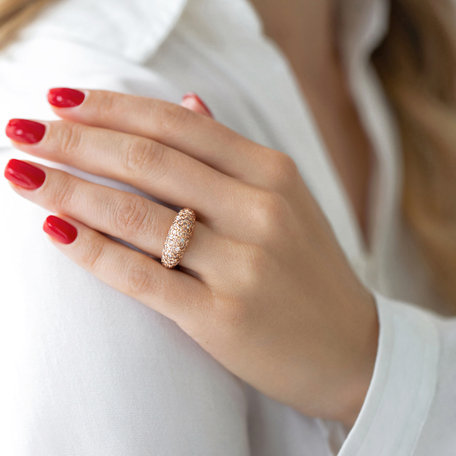 Prsten s hnědými diamanty Adeline