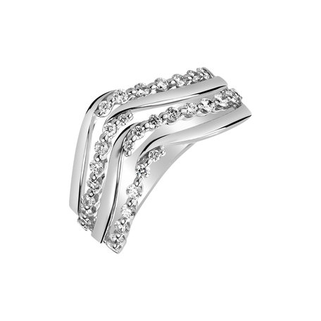 Prsten s diamanty Priness Crown