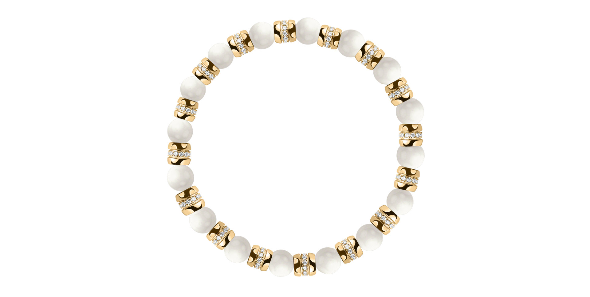 Náramek s diamanty a acháty Essential Shine