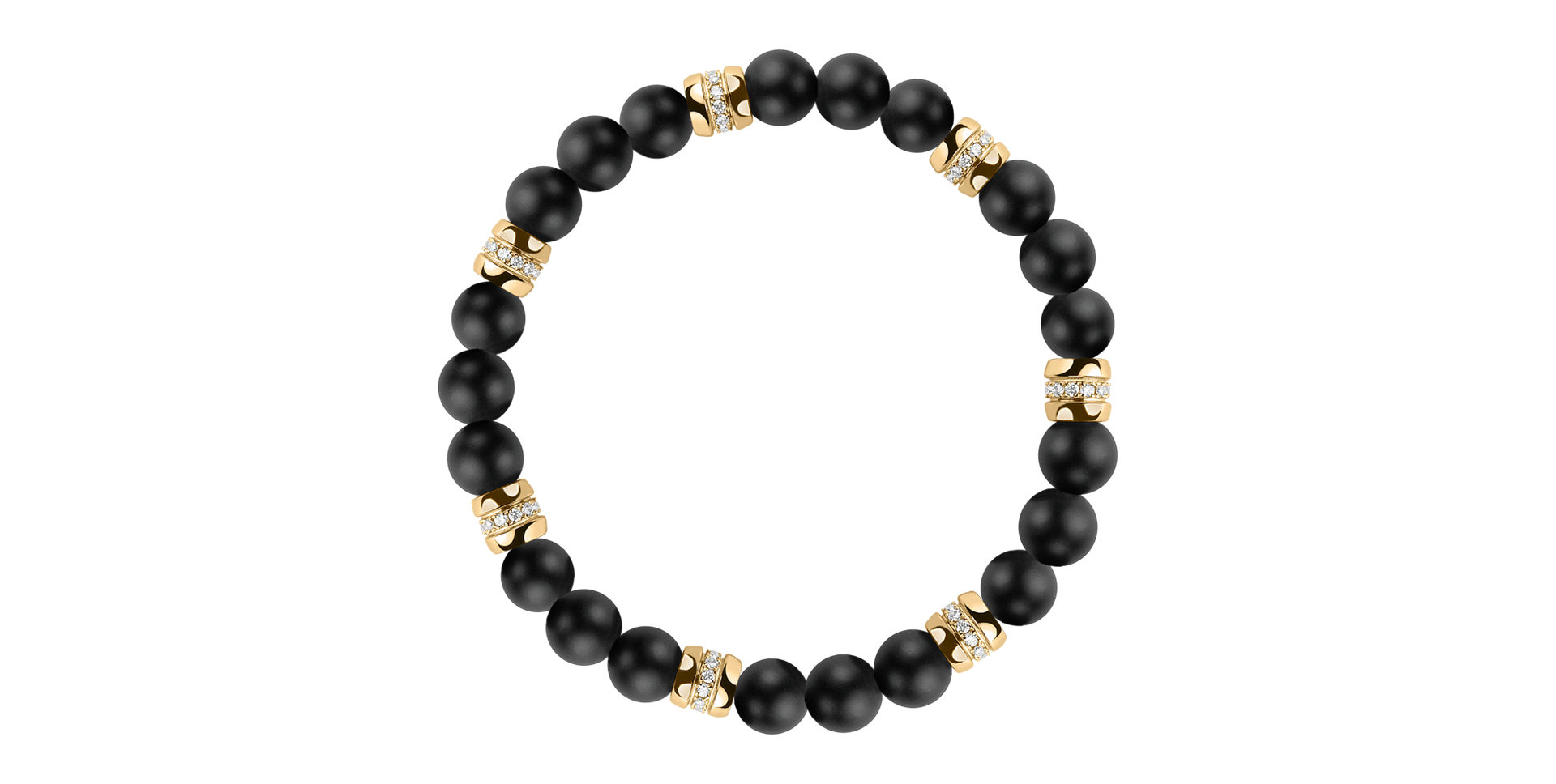 Náramek s diamanty a acháty Neverending Style