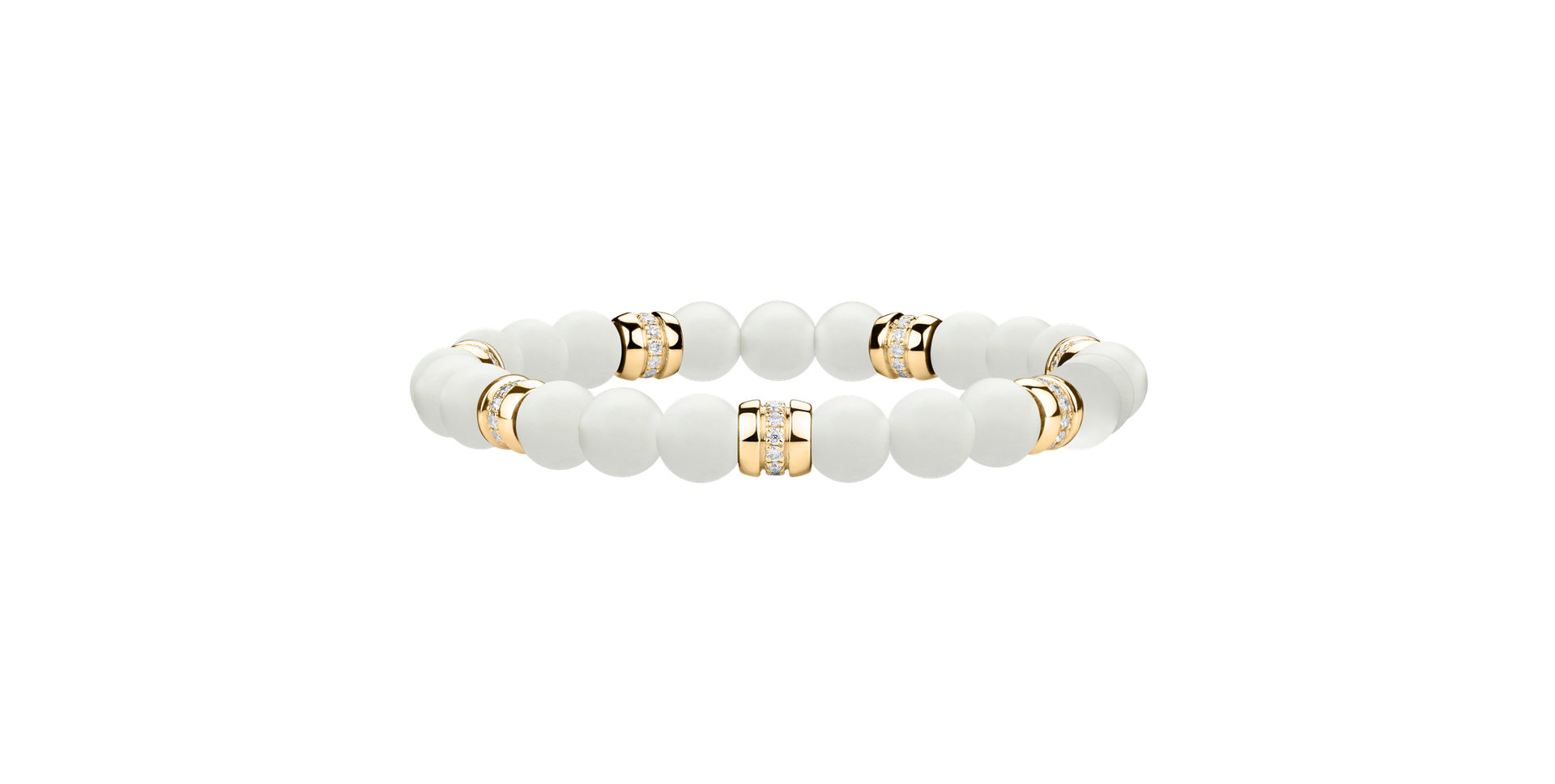 Náramek s diamanty a acháty Neverending Style