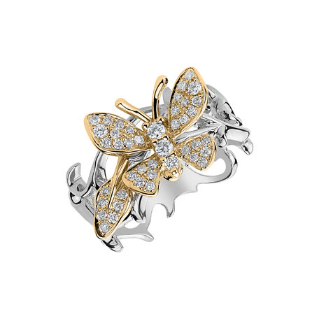 Prsten s diamanty Lush Butterfly