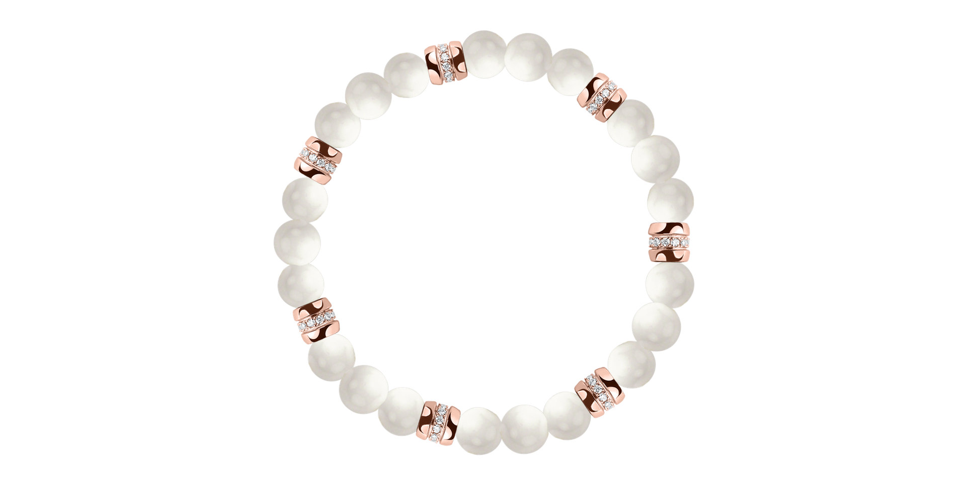 Náramek s diamanty a acháty Neverending Style