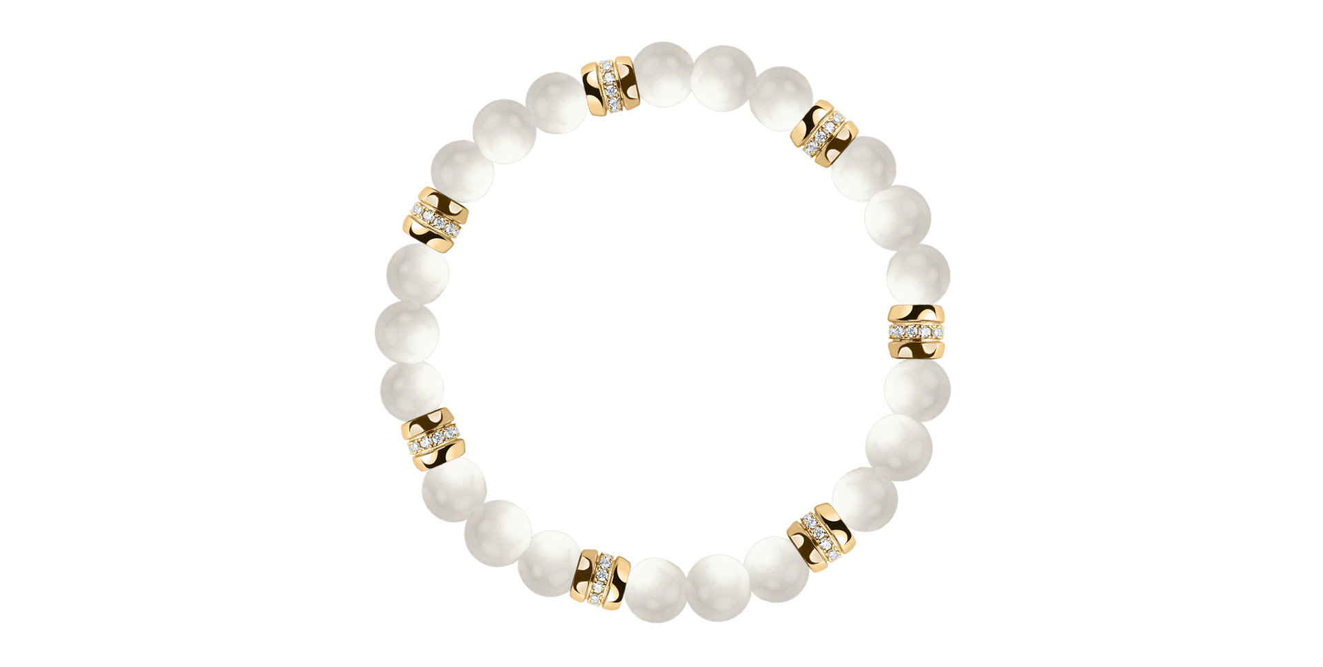 Náramek s diamanty a acháty Neverending Style