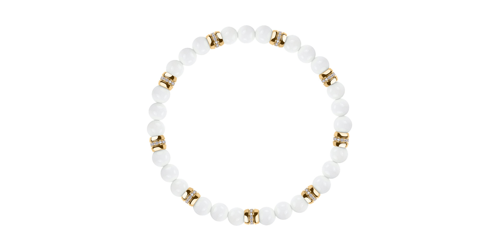 Náramek s diamanty a acháty Neverending Style