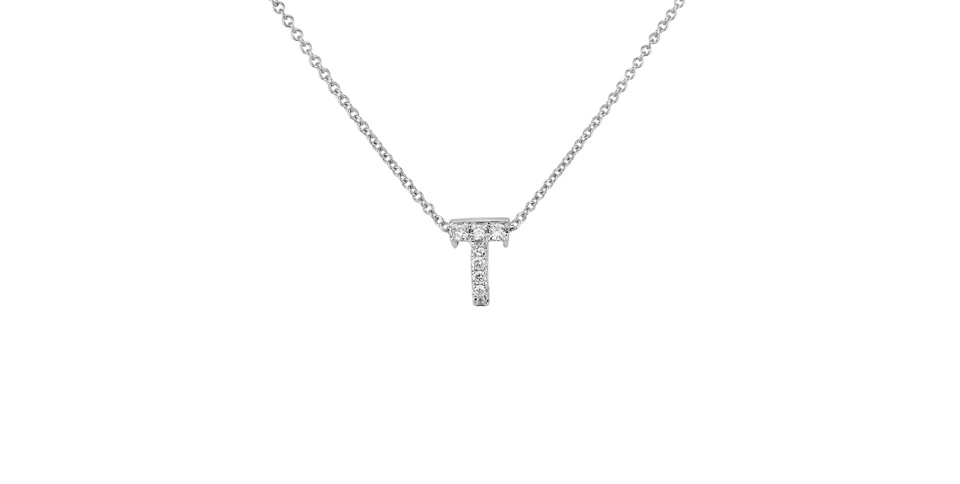 Náhrdelník s diamanty Diamond Letter