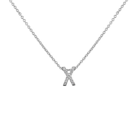 Náhrdelník s diamanty Diamond Letter