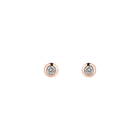 Náušnice s diamantem Sparkling Drops