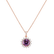 Náhrdelník s ametystem a diamanty Princess Spark3
