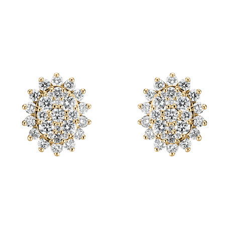 Náušnice s diamanty Midnight Star
