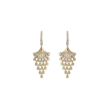 Náušnice s diamanty Royal Mesh
