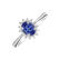 Prsten s tanzanitem a diamanty Princess Sparkle4