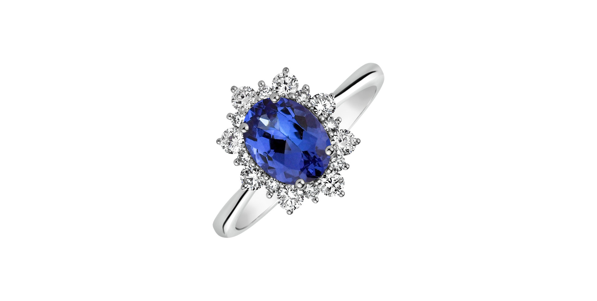 Prsten s tanzanitem a diamanty Trixie Princess