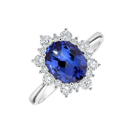 Prsten s tanzanitem a diamanty Trixie Princess