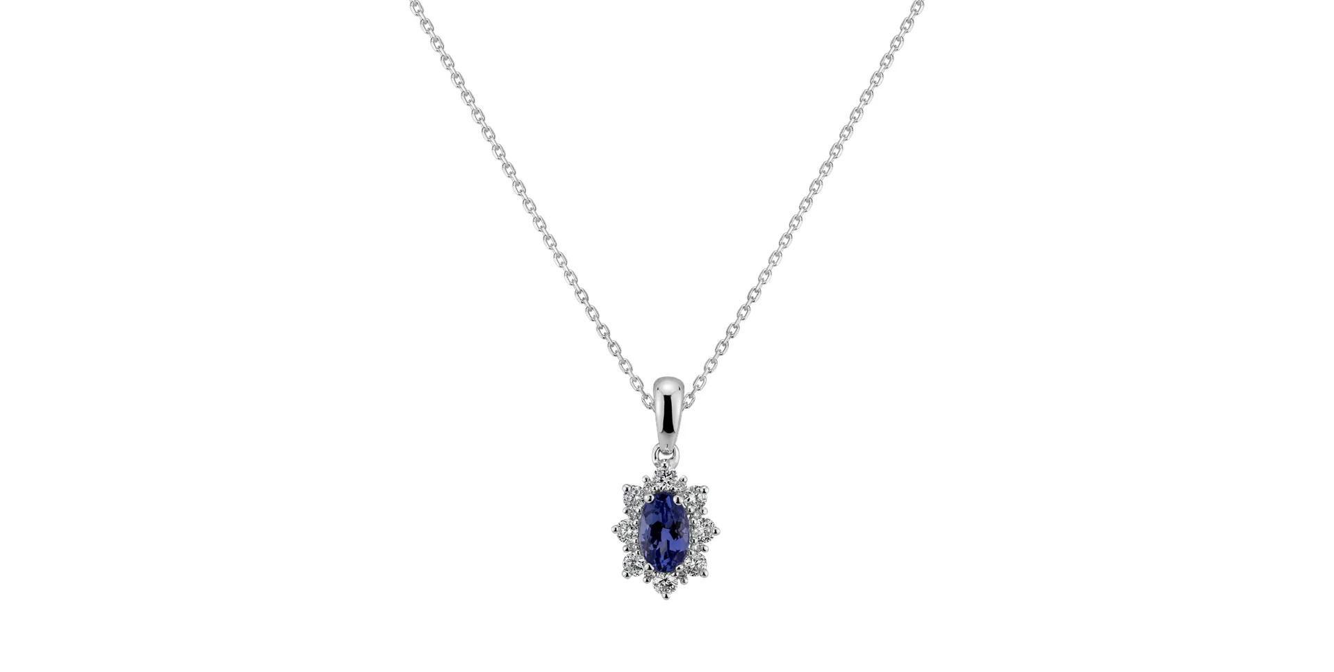 Přívěs s tanzanitem a diamanty Royal Aurora