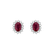 Náušnice s rubínem a diamanty Princess Sparkle4