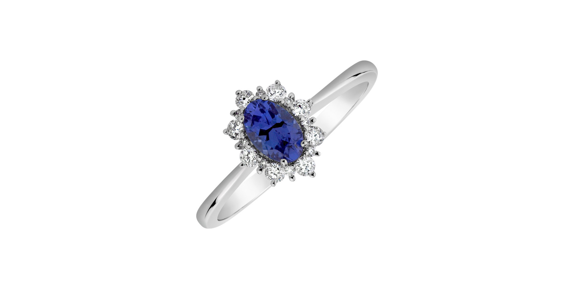 Prsten s tanzanitem a diamanty Trixie Princess