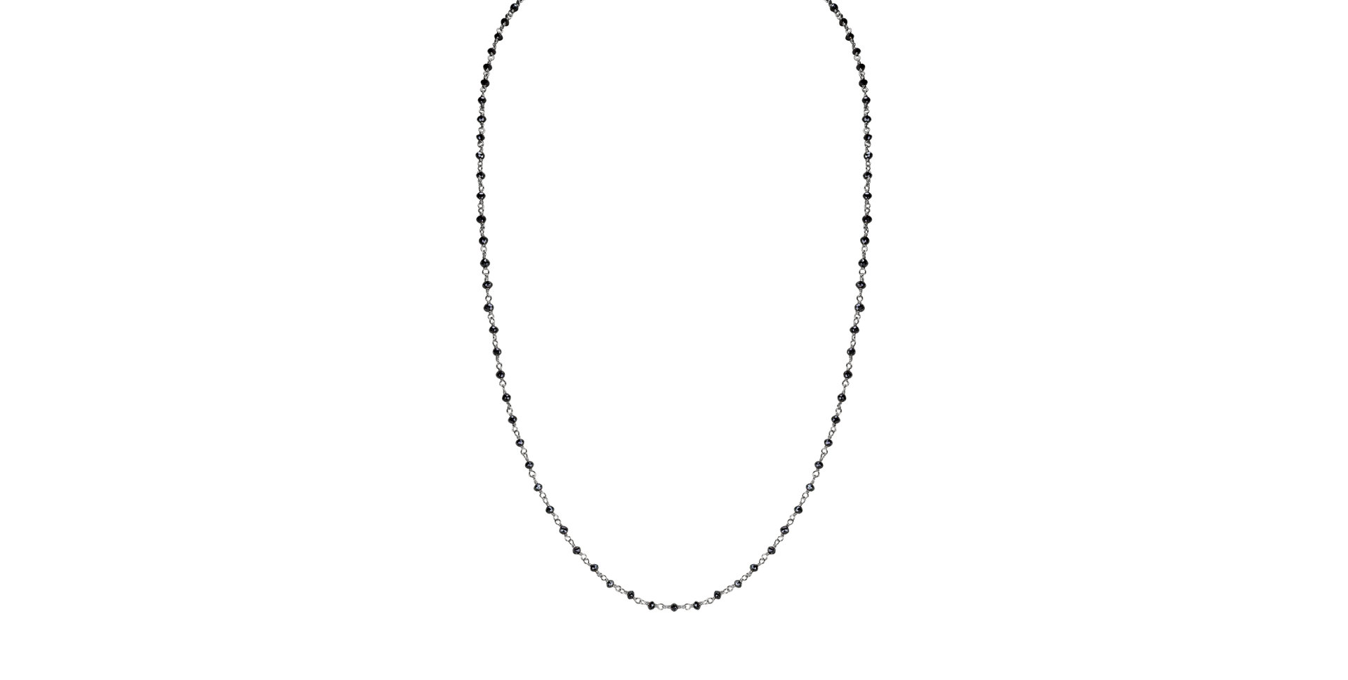 Náhrdelník s černými diamanty Dark Melody