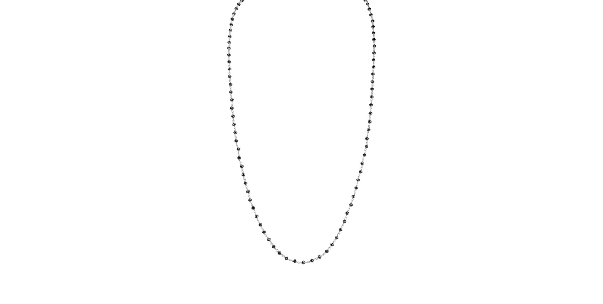 Náhrdelník s černými diamanty Dark Melody
