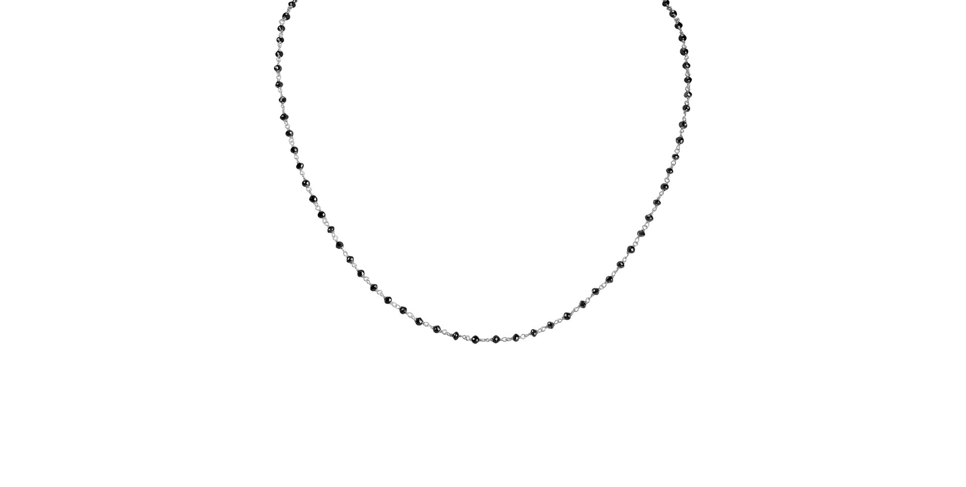 Náhrdelník s černými diamanty Dark Melody