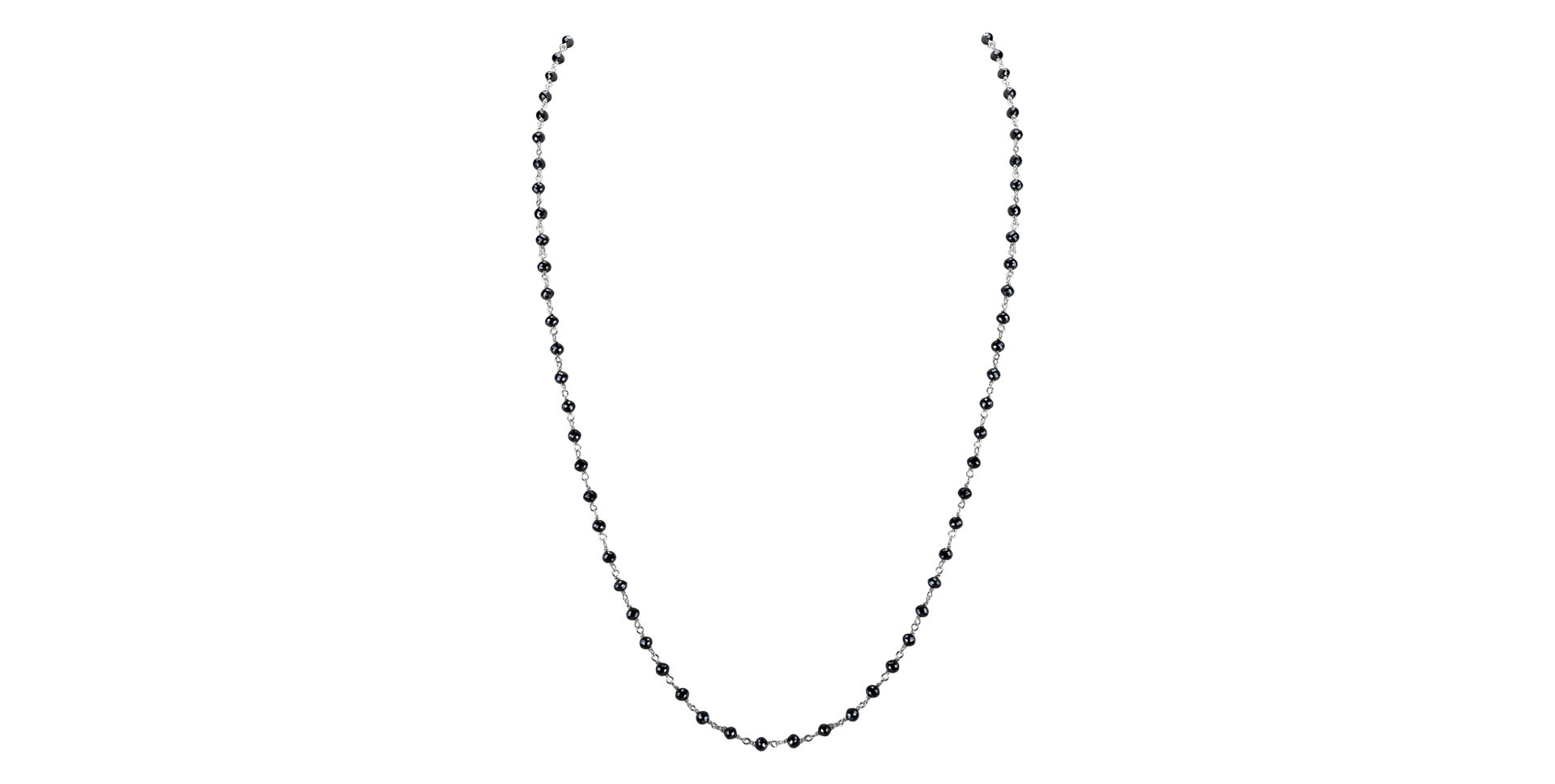 Náhrdelník s černými diamanty Dark Melody
