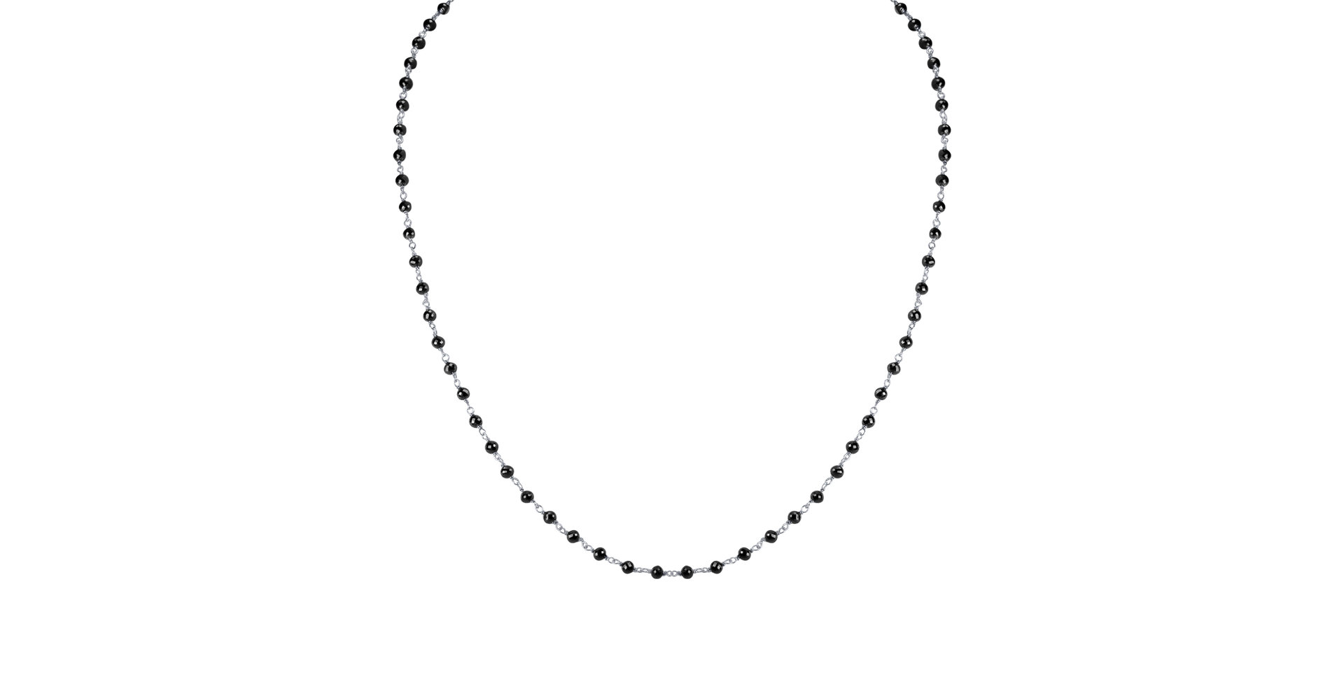 Náhrdelník s černými diamanty Dark Melody