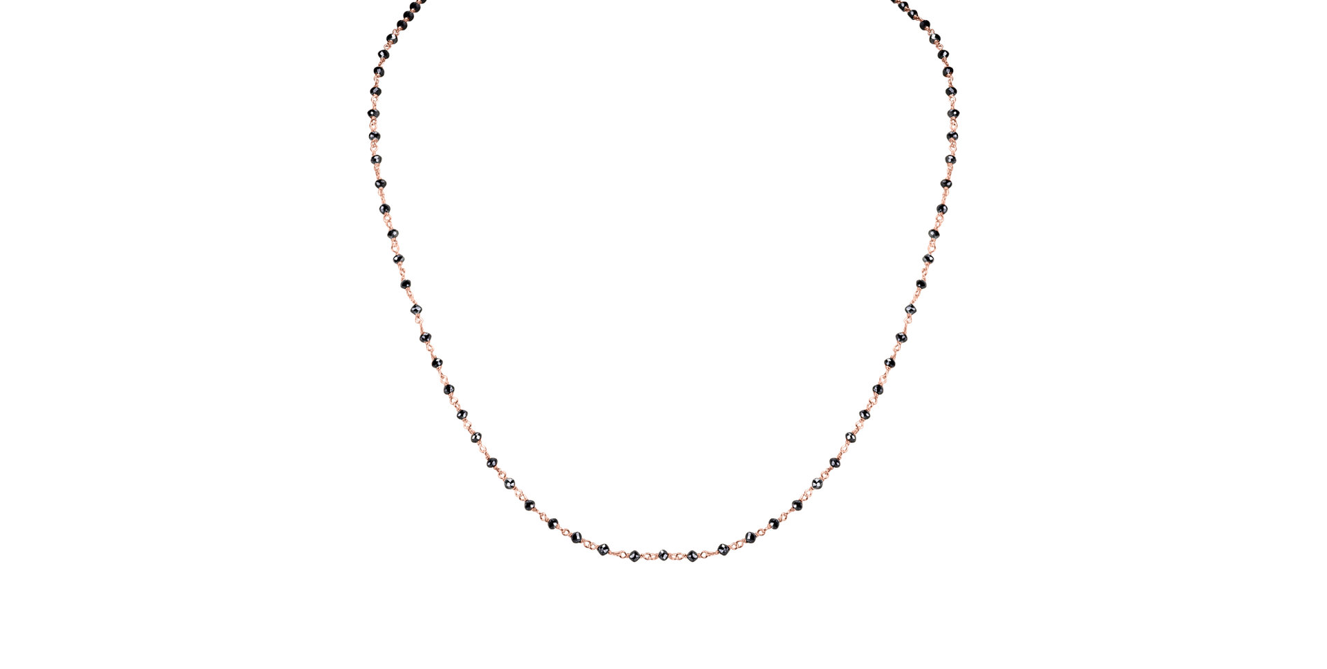 Náhrdelník s černými diamanty Dark Melody