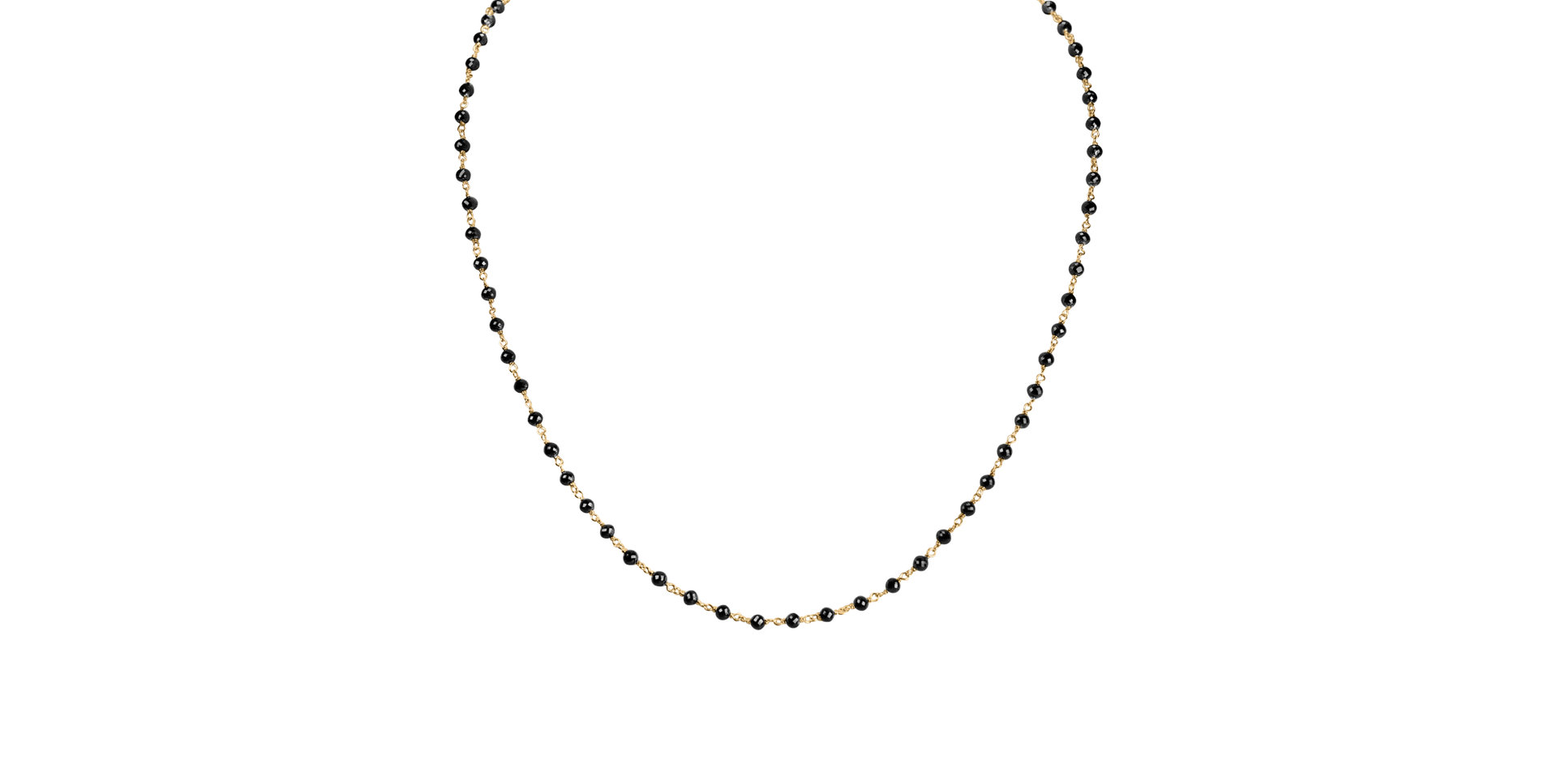 Náhrdelník s černými diamanty Dark Melody