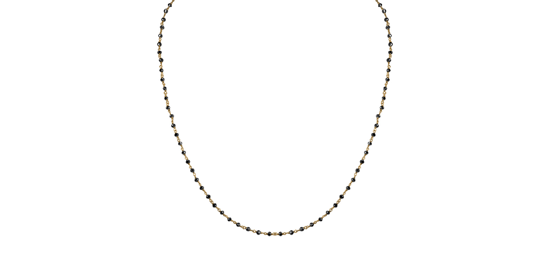 Náhrdelník s černými diamanty Dark Melody