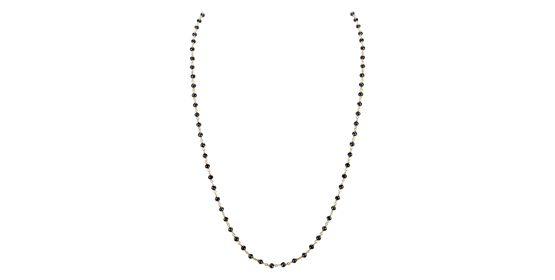 Náhrdelník s černými diamanty Dark Melody