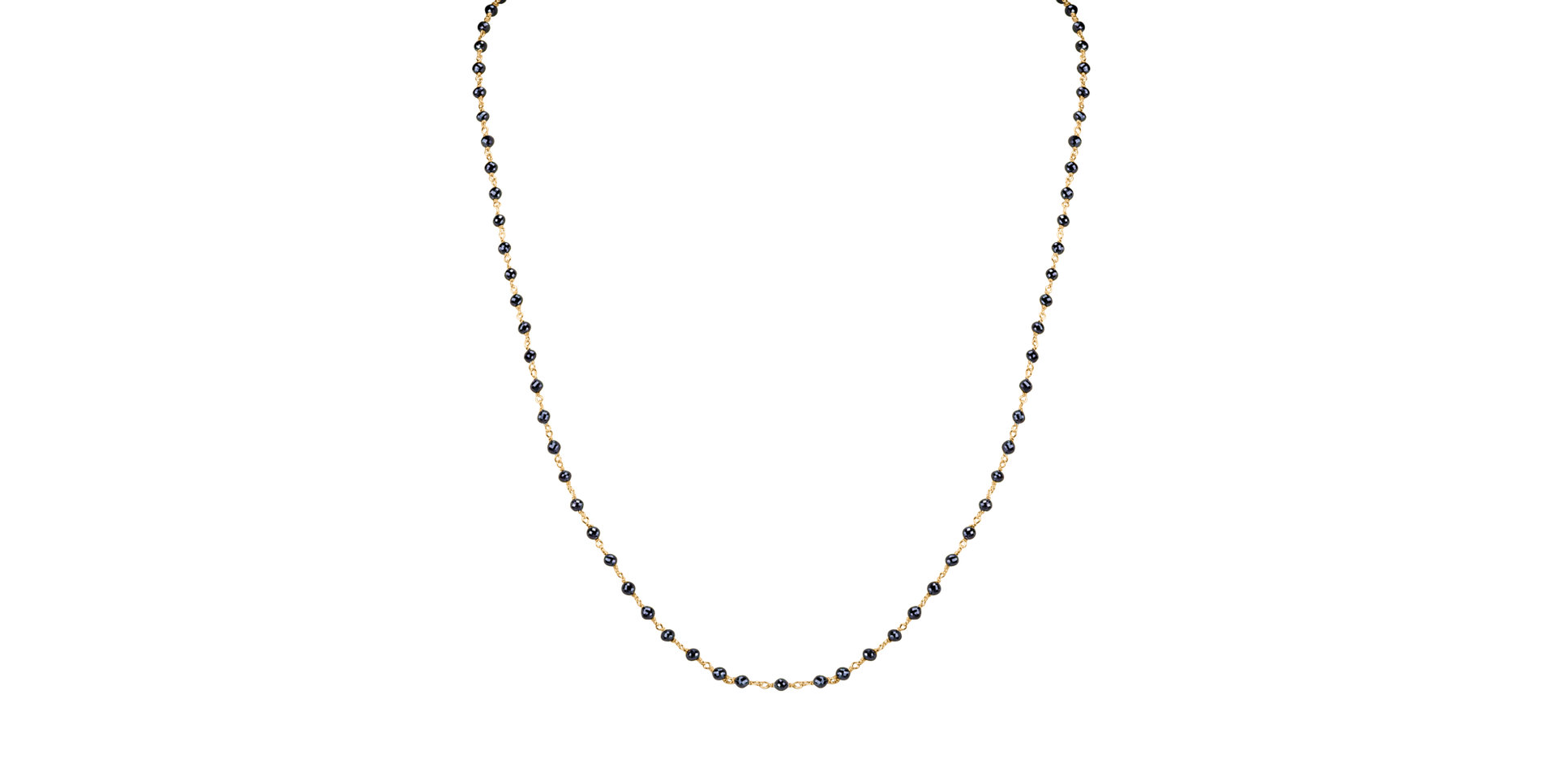 Náhrdelník s černými diamanty Dark Melody