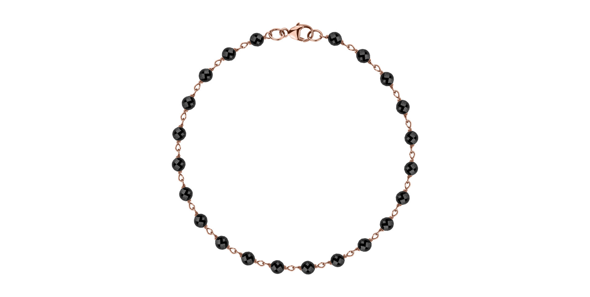 Náramek s černými diamanty Dark Melody