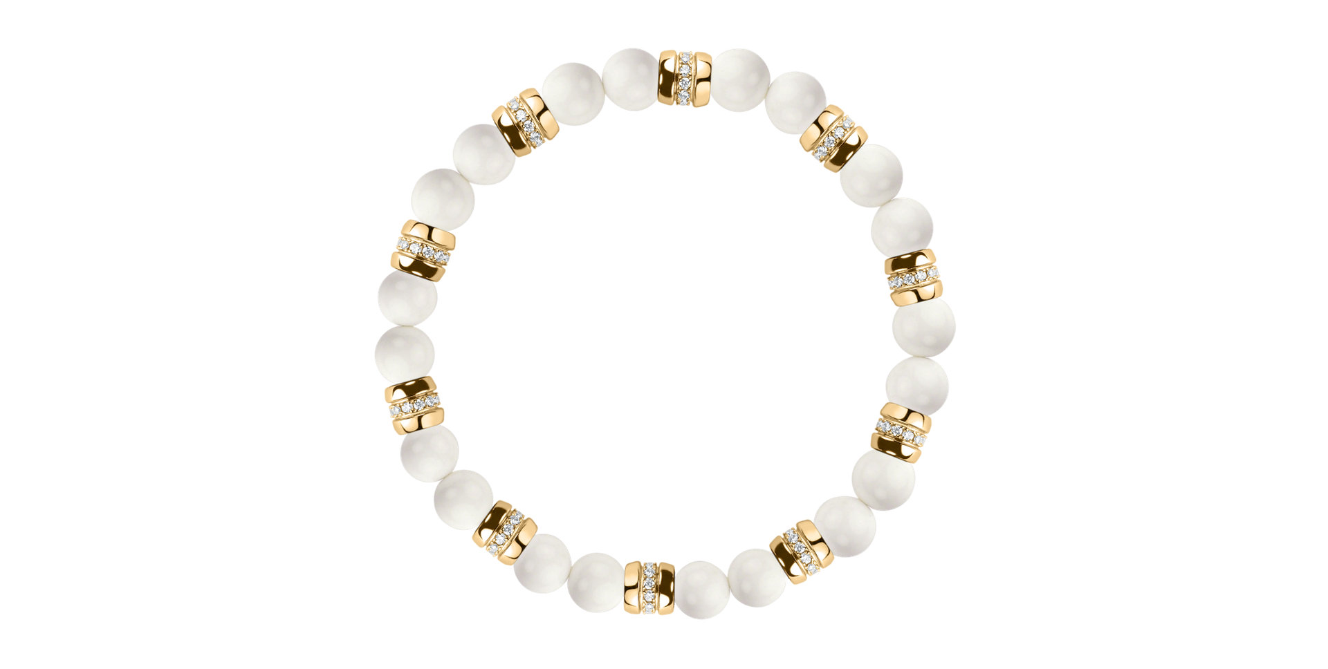 Náramek s diamanty a acháty Moonlight Jewel