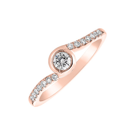 Prsten s diamanty Love Twist