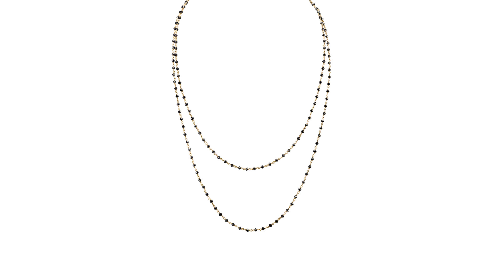 Náhrdelník s černými diamanty Dark Melody