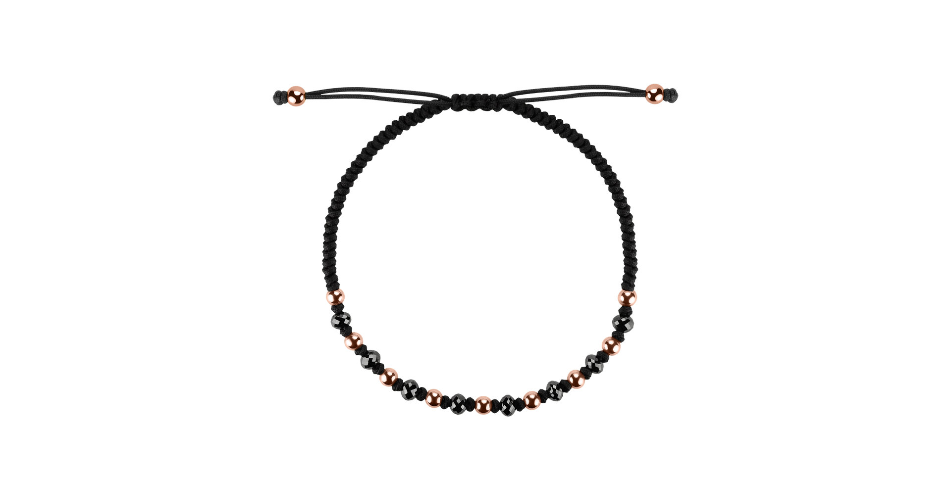 Náramek s černými diamanty Dark Magic