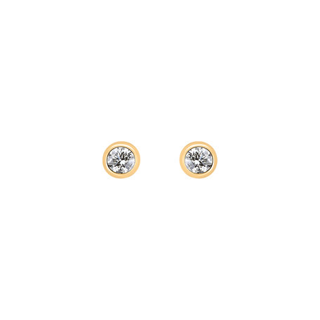Náušnice s diamantem Shiny Dots